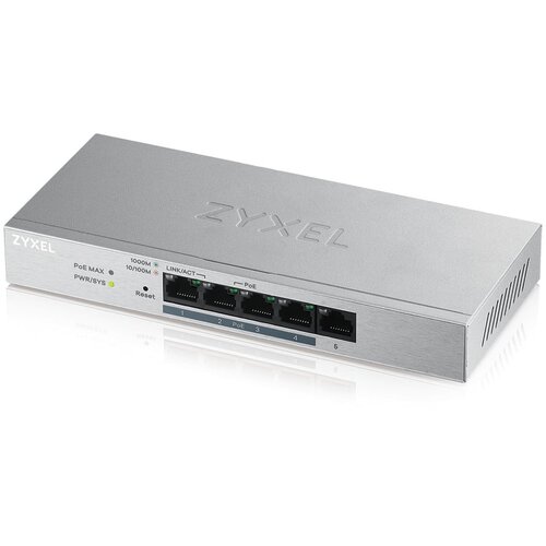 Zyxel GS1200-5HP v2 (60W) Web managed PoE Switch Cene