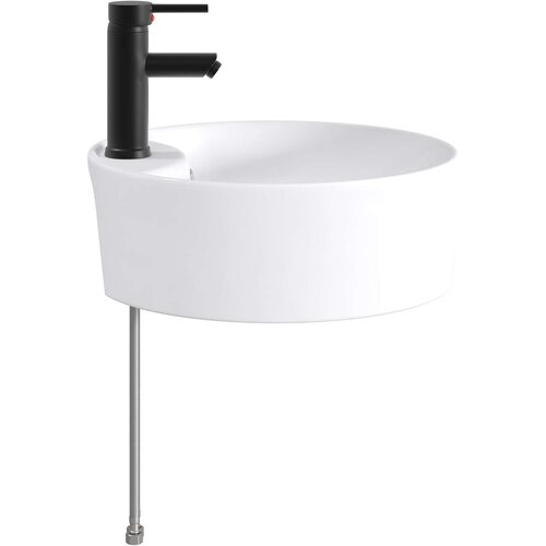  Umivaonik za kupaonicu Mat Crna 40,5 x 40,5 x 15 cm Metal Slike