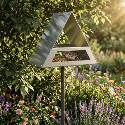  Hranilica za ptice Nehrđajući čelik Srebrna - Nehrđajući čelik Cijene