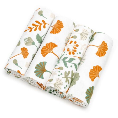 T-TOMI Cloth Diapers Ginkgo Leafs plenice iz blaga 76x76 cm 4 kos Cene