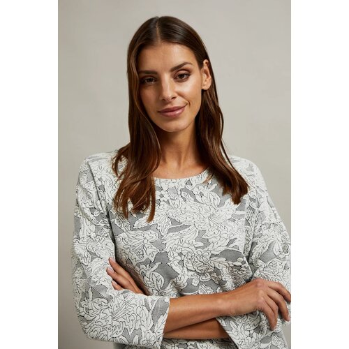 Moodo Women's blouse with 3/4 sleeves - white Cene