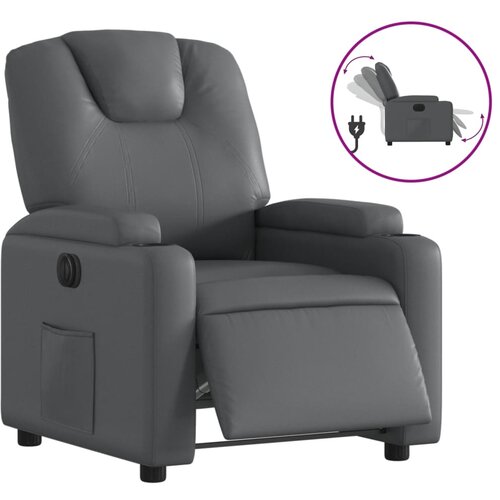 Maison Chic Električni naslanjač - Relax naslanjač sivo umetno usnje, (22062600) Cene