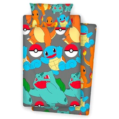 Pokemon trodijelni set posteljine za krevet 90cm Slike