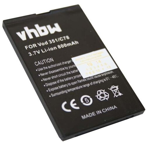 VHBW Baterija za ZTE C88 / C78 / C70 / E520, 800 mAh Slike