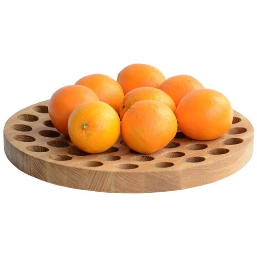 Wireworks skleda za sadje iz hrastovega lesa Geo, &amp;Oslash; 36 cm Slike