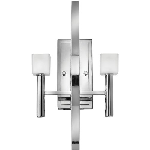 Quintiesse Mondo Stenska svetilka Hinkley Fredrick Ramond z 2 lučema, polirani krom, (22099384) Slike