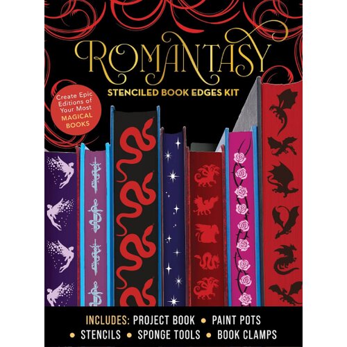 Hachette UK Editors of Chartwell Books - Romantasy Stenciled Book Edges Kit Cene