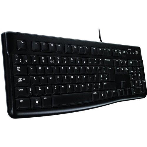 Logitech corded keyboard K120 - business emea - croatian layout - black Slike