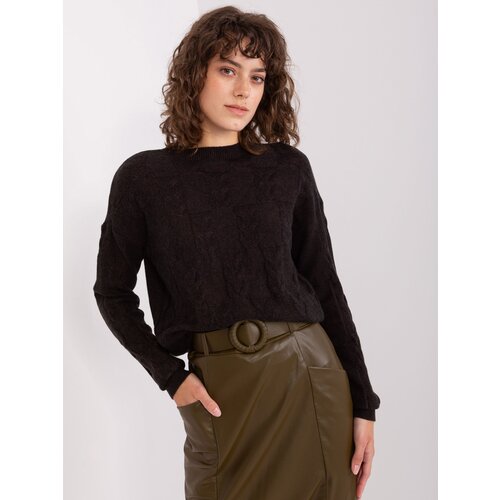 Wool Fashion Italia Sweater-AT-SW-2340.22-black Cene
