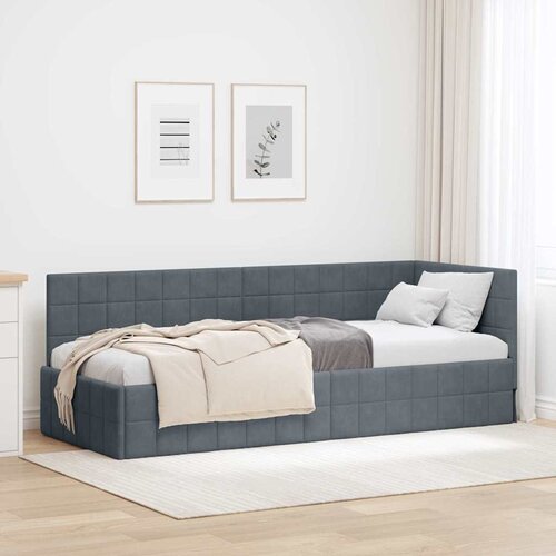  Kutni okvir kreveta Tamno siva 80 cm x 200 cm Bar&scaron;un Cijene