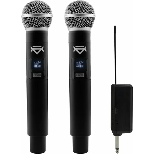 Veles-X Dual Wireless Handheld Microphone Party Karaoke System with Receiver 195 - 211 MHz