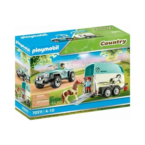 Playmobil 70511 - Country - Avto s prikolico za ponije