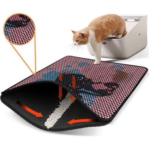 WALLXPERT Nrszn0061 multicolor cat litter mat Cene