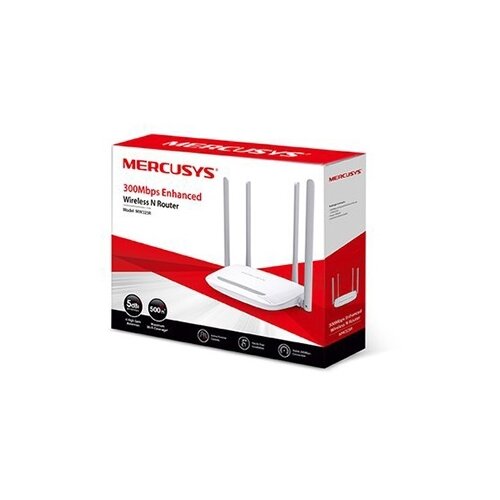 Mercusys ROUTER MW325R 300Mbps, 4x5dBi fixed omni directional antennas, 4&times;10/100Mbps LAN ports, IEEE 802.11b, 2.4GHz, CE, Cijene