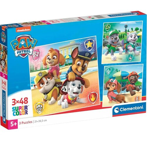 Clementoni Tačke na patrulji 3x48 kosov Supercolor sestavljanka - Cene