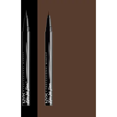 NYX Professional Makeup Epic Ink Liner vodootporno tuš za oči za preciznu primjenu 1 ml nijansa 02 Brown