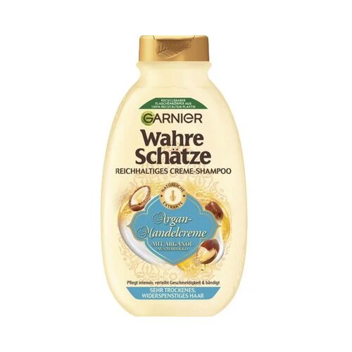 Garnier Ultimate Blends hranilni kremni &amp;scaron;ampon argan mandljeva krema - 300 ml Slike
