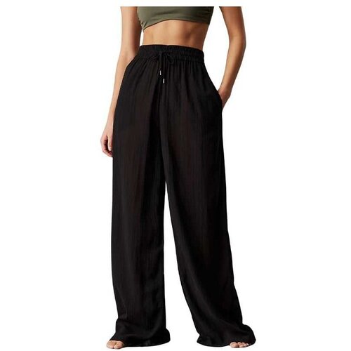 Calvin Klein široke ženske pantalone CKKW0KW02851-BEH Slike