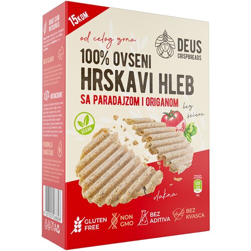 Deus ovseni hrskavi hlepčići sa paradajzom i origanom, 200g Cene