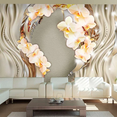  tapeta - Wreath of orchids 100x70