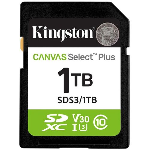 Kingston Technology 1TB SDXC Canvas Select Plus Gen3 150MB /s C10 UHS-I U3 V30 Slike