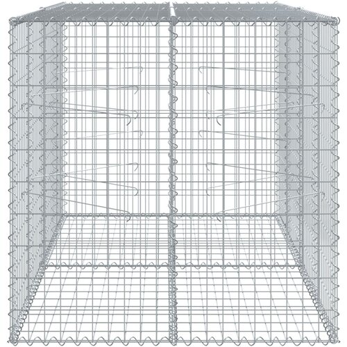  Gabionska ko&amp;scaron;ara s poklopcem 200x100x100 cm pocinčano željezo Slike