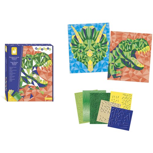 Janod kreativni set za izradu geometrijskih mozaika dinosaurs Slike