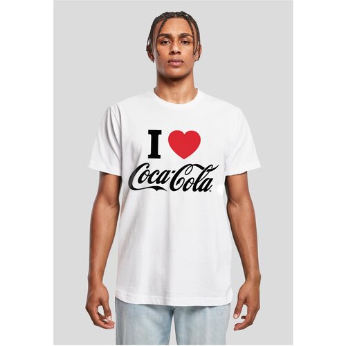 Merchcode Men&amp;#039;s T-shirt I Love Coca Cola white Slike