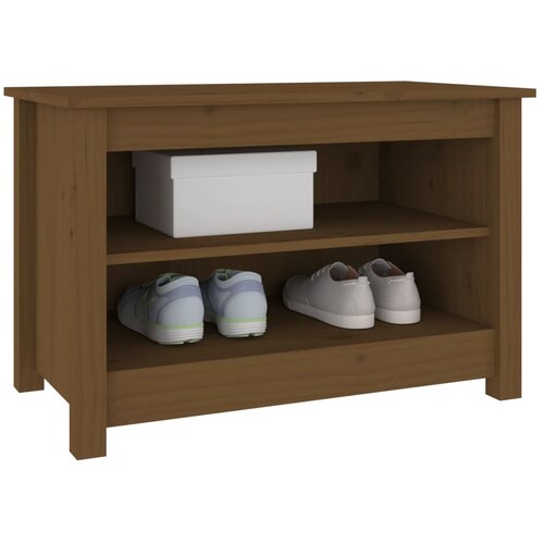 vidaXL klupa za cipele boja meda 70 x 38 x 45,5 cm od masivne borovine Cijene