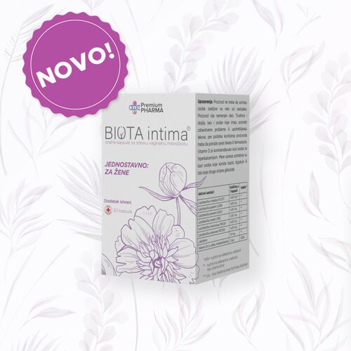 Premium Pharma probiotik biota intima 30 kapsula Cene