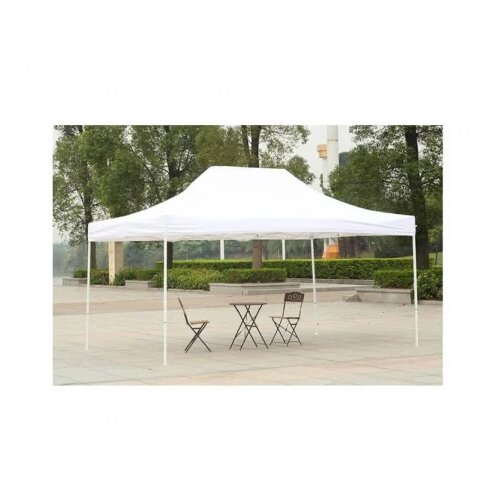  Zložljiv vrtni paviljon 2,9x4,25 m - bel, vremensko odporen, enostavna postavitev, (5000346966) Cene