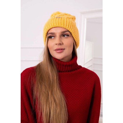 Kesi Cap with fleece Wanda K281 yellow Slike