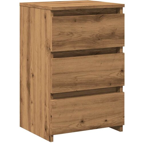 Maison Chic Nočna omarica - Nočna miza artisan hrast 40x35x62,5 cm inženirski les, (21687124) Slike