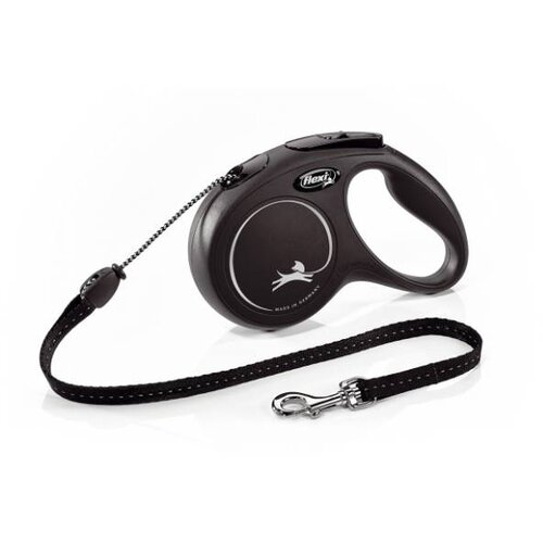 Flexi New Classic Cord Black M 5m Slike