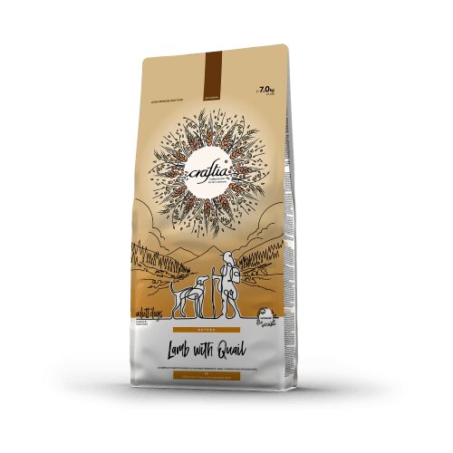 Craftia NATURA Suha hrana za odrasle pse srednjih i velikih rasa, Jagnjetina sa prepelicom 7 kg Cijene