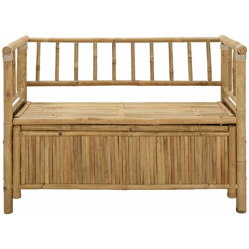  Klupa za vrtno skladi&amp;scaron;tenje 110 x 47 x 80 cm Bambus Prirodna Slike