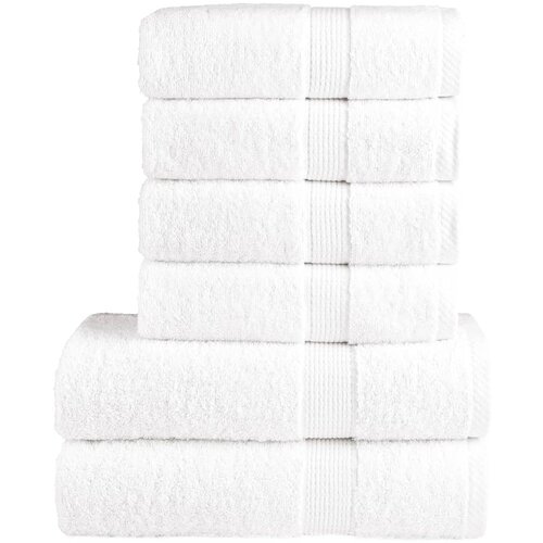 Furnova Komplet brisač iz bombaža 6-delni SOLUND bela 600 gsm, (21916664) Slike