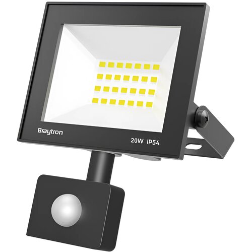 Braytron LED Reflektor 20W Crni 6500K IP54 sa Senzorom BT66-22031 Slike