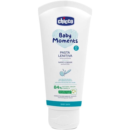 Chicco Baby Moments pomirjajoča otro&amp;scaron;ka krema proti vnetju ritke 100 ml Slike