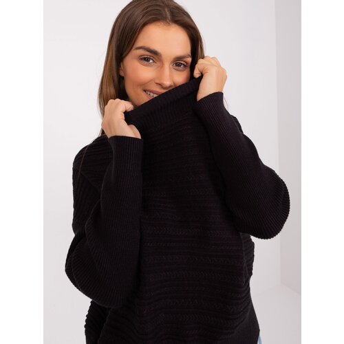 Wool Fashion Italia Sweater-AT-SW-2368.36X-Black Slike