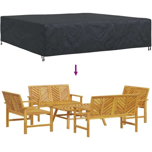 vidaXL Navlaka za vanjski namještaj Crna 300 x 300 x 70 cm 210D Cijene