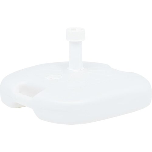 vidaXL Podstavek za sencnik pesek / voda 16 L bel plastika Cene