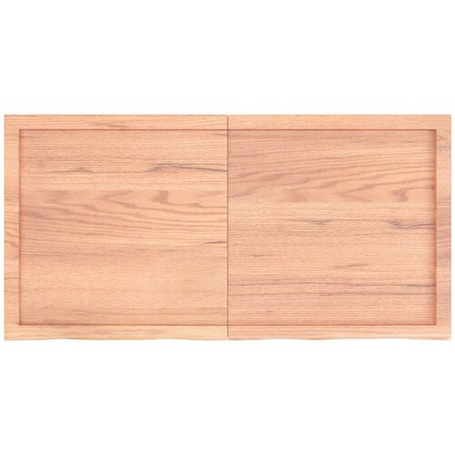 Stolna ploča svjetlosmeđa 120x60x(2-6) cm tretirana hrastovina Slike