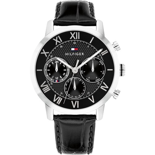 Tommy Hilfiger Analogni sat 'TH-OXFORD' crna / srebro Cijene