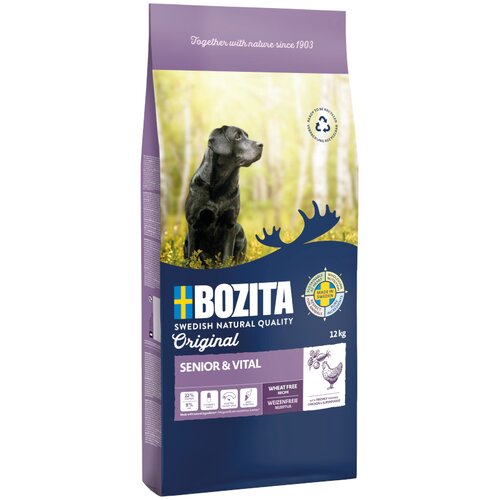 Bozita Original Senior & Vital s pi&scaron;čancem - brez žit - Varčno pakiranje: 2 x 12 kg Cijene