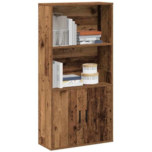 vidaXL Regal za knjige boja starog drva 60x24x120 cm konstruirano drvo Cijene