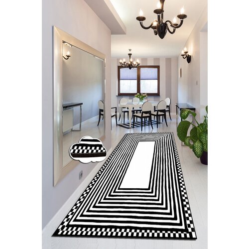 Conceptum Hypnose tepih Colm, 80x120cm, Crno-beli Cene