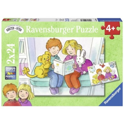 Ravensburger puzzle (slagalice) - Bata I seka čitaju Slike
