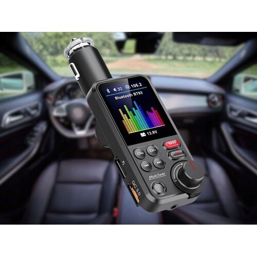  Avto bluetooth oddajnik 5.0 FM USB QC TF bas LCD 12-24V Slike