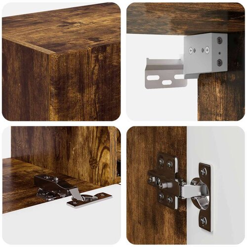  Komplet TV omaric 4 pcs Dimljeni oreh Konstruiran les - - Rjava - 57.9 - 30 x 31 x 100 cm - 2025-vidaXL-Uvoz_2 Slike